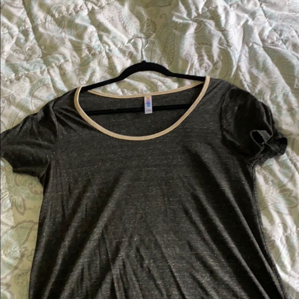 Large lularoe classic dark grey heathered